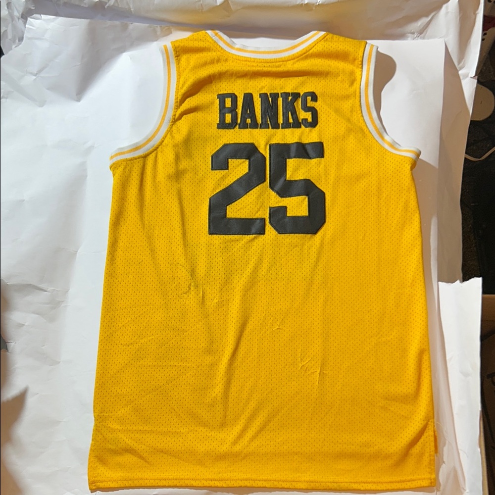 Fresh Prince of Bel-Air - Carlton Banks #25 Yellow Bel-Air Academy Jersey - Picture 4 of 6